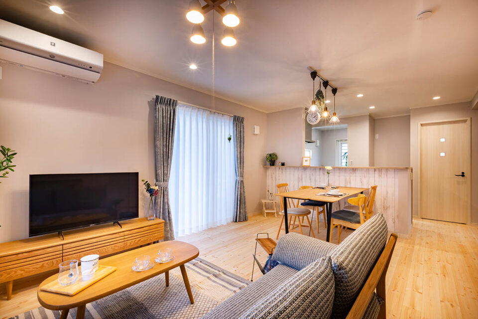 季節の光が心地よい家